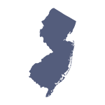 outline of the state of New Jersey