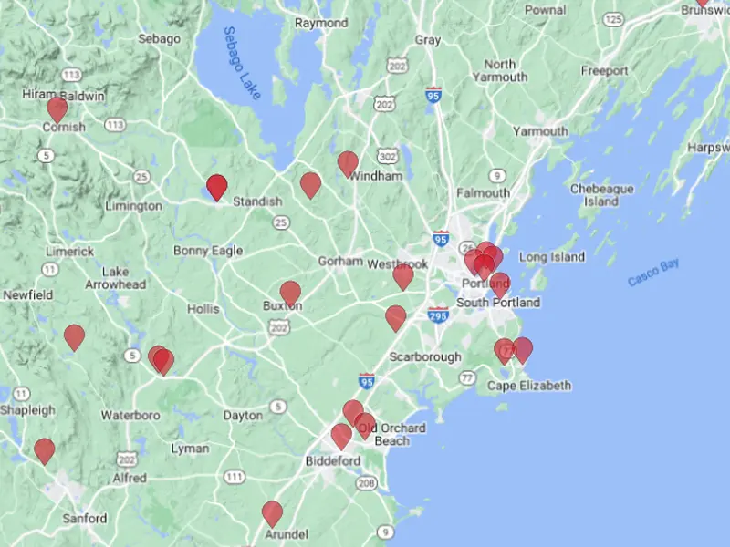 map or community solar clients in Portland, Maine